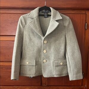 Ralph Lauren Gray Blazer with Button Details